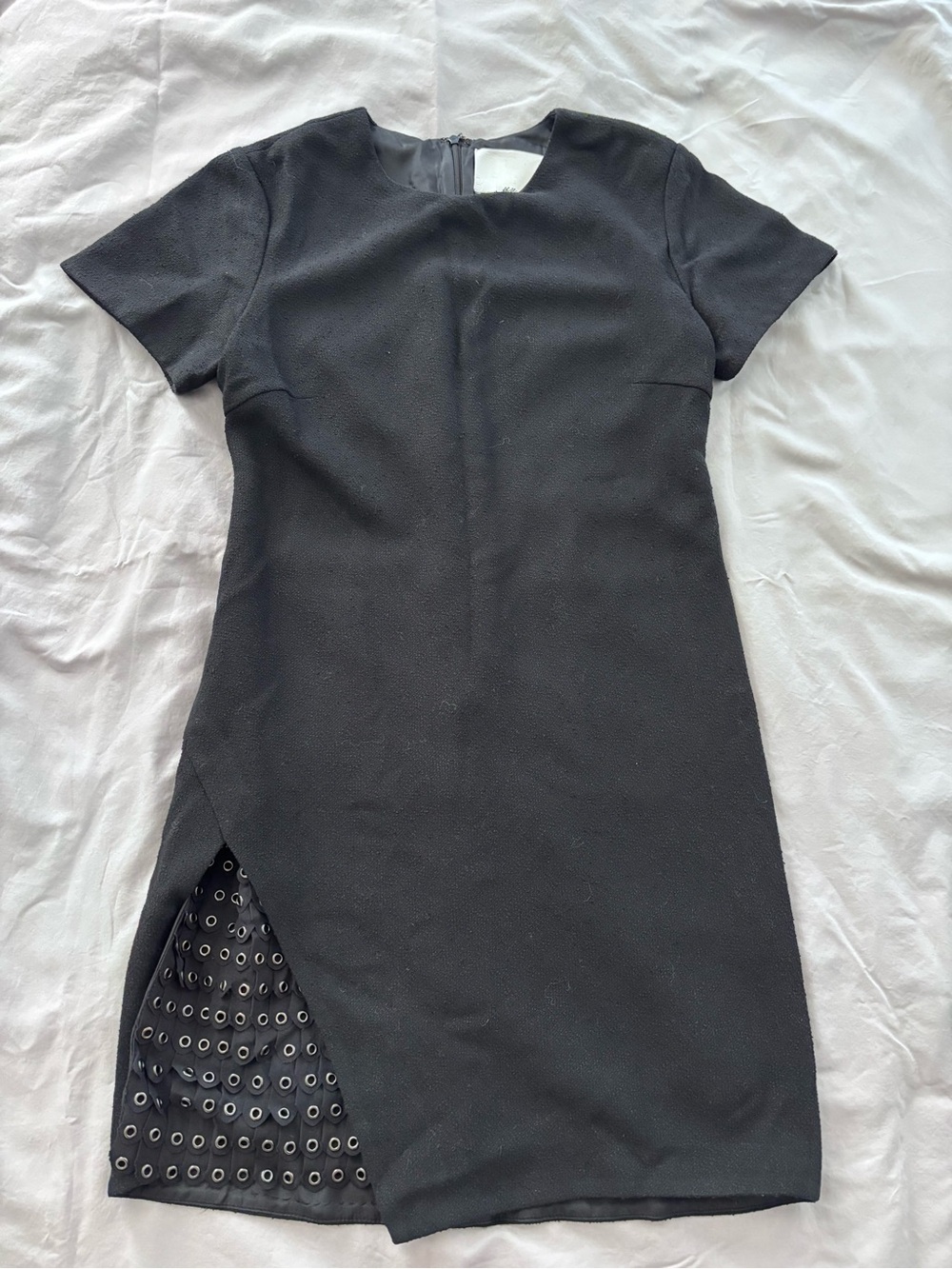 3.1 Phillip Lim Women's Black Short Sleeve Shift Dress - Picture 3 of 12